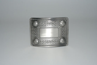 Celtic knot kilt belt buclke. Made in Scotland. Scottish Treasures Celtic Corner