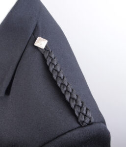 Epaulette -silk braided Argyle jacket.