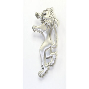 Lion rampant kilt pin made from lead free pewter. Scottish Treasures