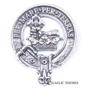 Macdonald Cap Badge made in Scotland from 100% lead free pewter. Available in over 200 names. Scottish Treasures