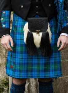 Welsh cilt/kilt with stunning made in Wales sporran