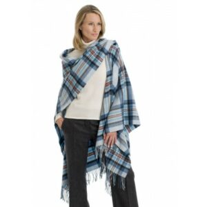 Our 100% lambswool ruanas aka serape are made in the Borders of Scotland. Available in 15 tartans - shown here is the Princess Diana Memorial Tartan. Scottish Treasures