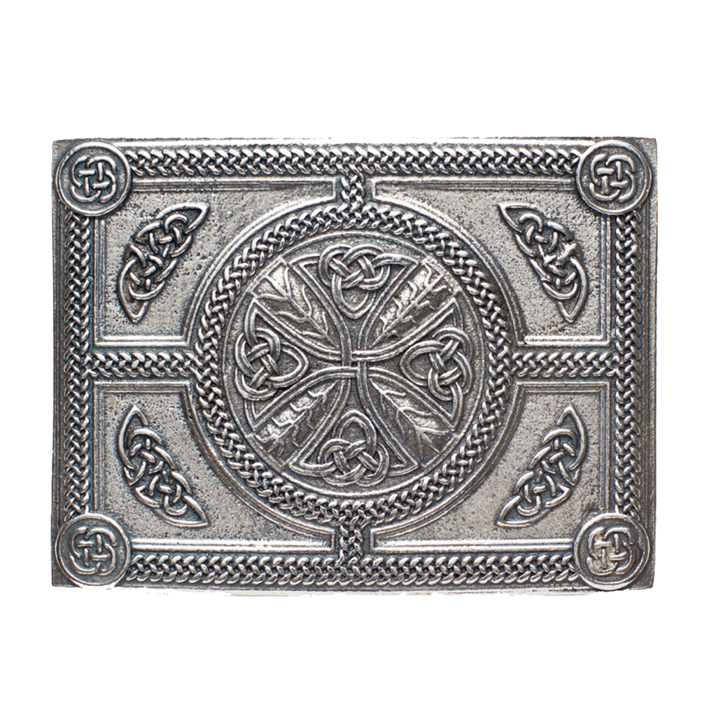 Celtic Cross designed with celtic knotwork. Cast with lead free pewter. Made in Scotland. Scottish Treasures