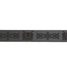 Thistles with stunning celtic knots have been embossed on this kilt belt. Made in Scotland. Scottish Treasures