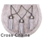Sample of cross-chained sporran tassels